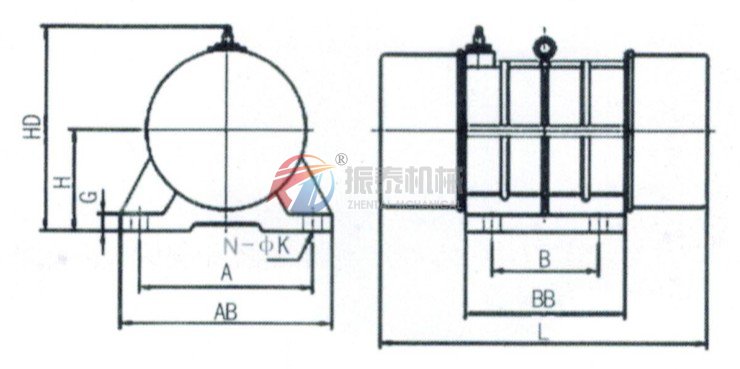 YZU振動電機(jī)結(jié)構(gòu)